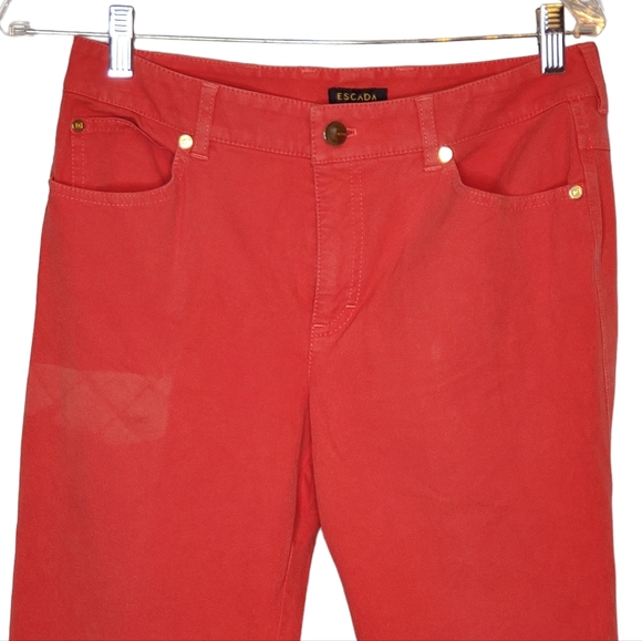 ESCADA Coral Jeans Sz EU 38 Flaws - Picture 3 of 12